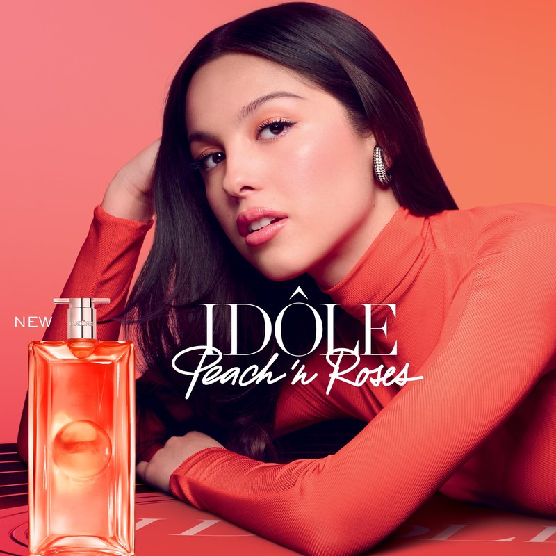 Lancôme Idôle Peach ‘N Roses Eau de Parfum, 3.4 fl oz – Juicy Peach, Sparkling Red Berries & Velvety Rose, Fruity Floral Perfume, Everyday Scent