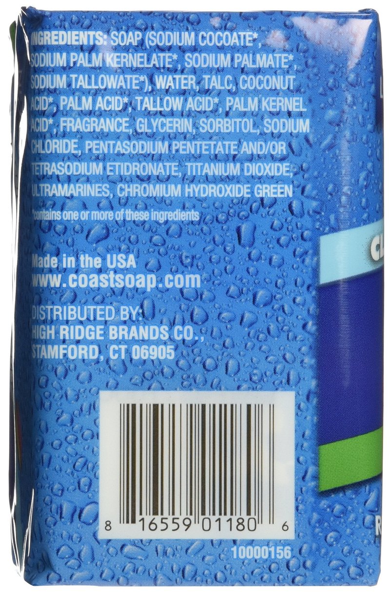 Coast Bath Bars Original Blue 3 Bar Soap, 12 oz