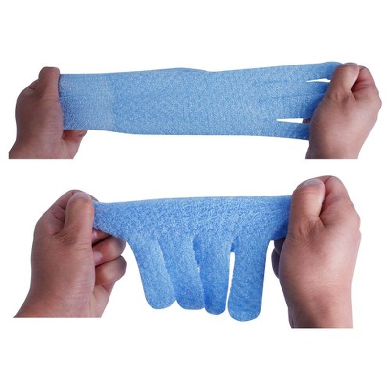 Evridwear Exfoliating Glove for Shower Man and Women, Dual Texture Bath Body Scrub Gloves Dead Skin Cell Remover forHome Spa, Massage,with Hanging Loop (3 Gloves Not 3 Pair)