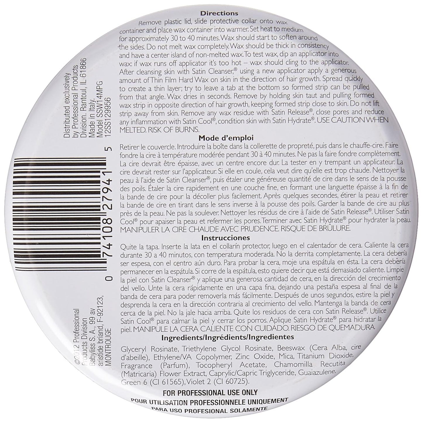 Satin Smooth Bebare™ Hair Removal System 16 oz.