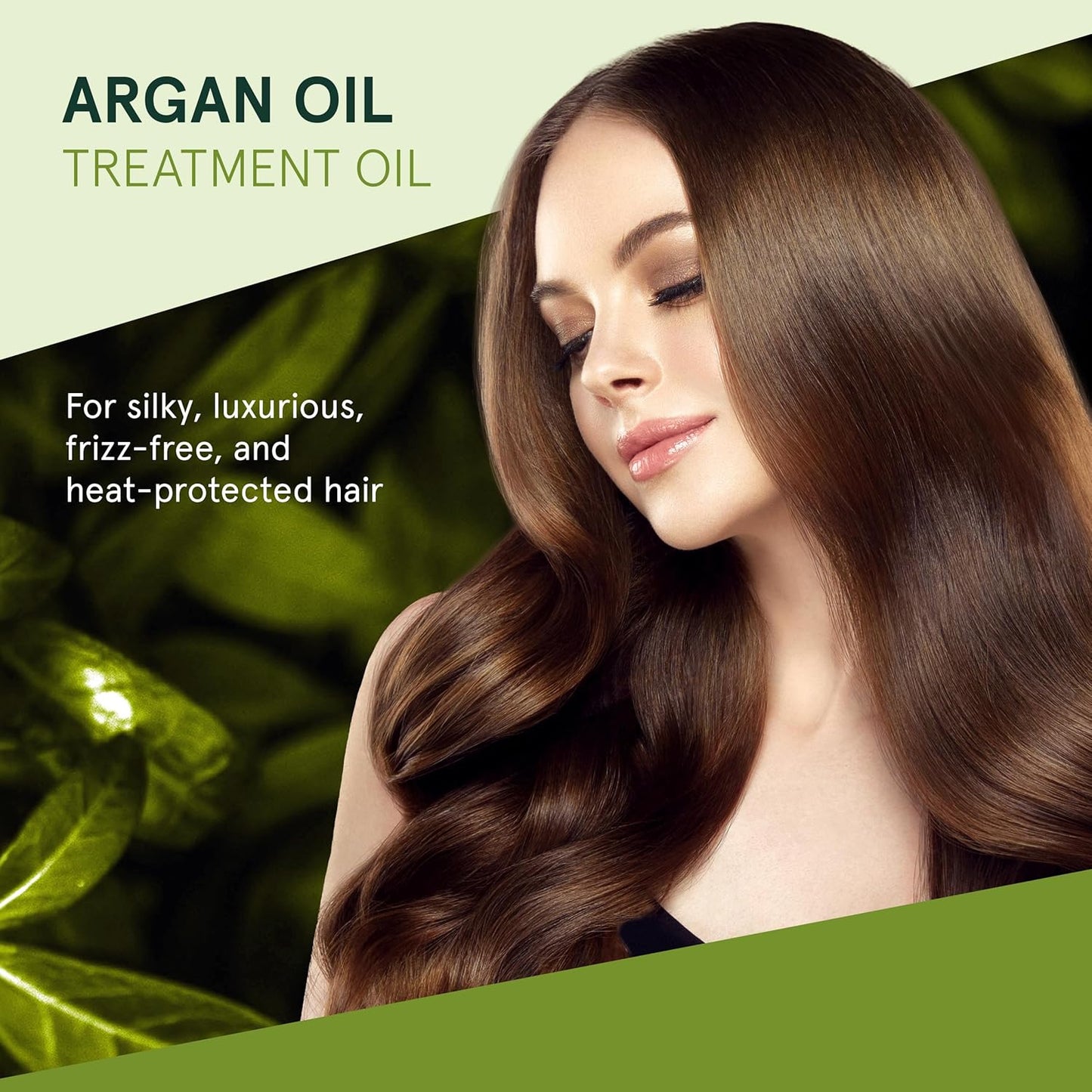 Inoar Argan Oil Hydrating Treatment Oil with Smoothing & Thermal Protection for Hair, Vegan & Cruelty-Free, 2 Fl Oz