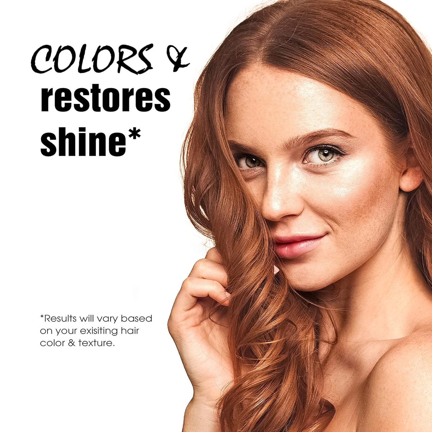 Light Mountain Henna Hair Color & Conditioner – Red Hair Dye, Organic Henna Leaf Powder and Botanicals, Chemical-Free, Semi-Permanent Hair Color + 4 Hair Clips