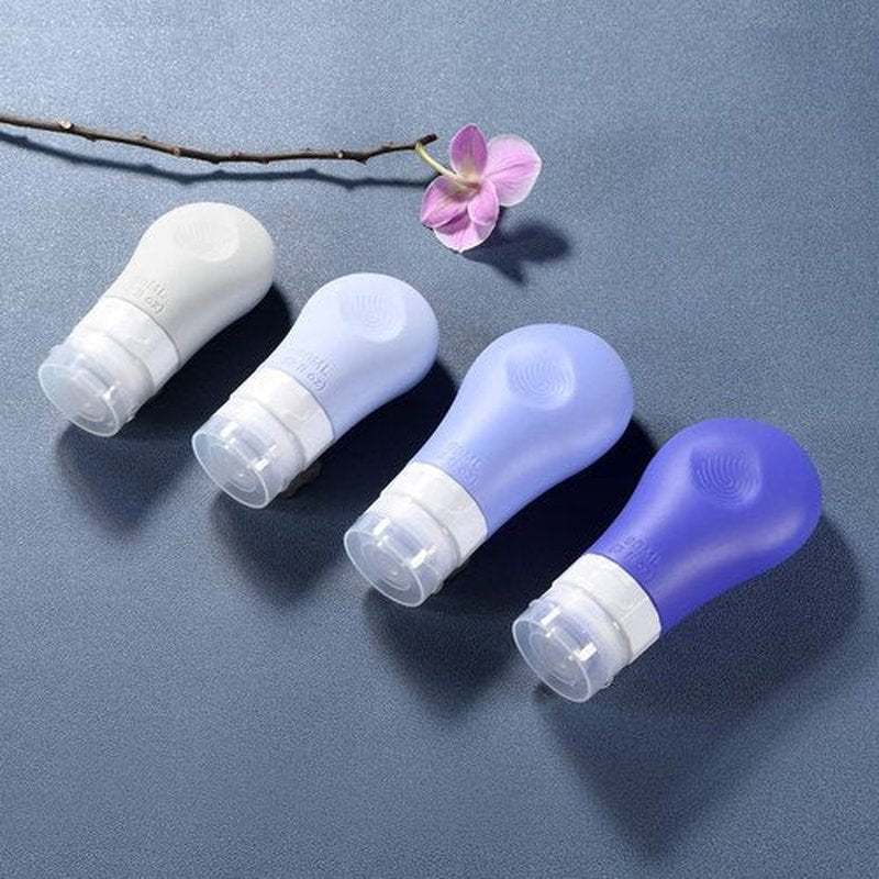 Gemice 16 Pack Silicone Travel Bottles Set for Toiletries, TSA Approved Travel Size Containers Leak Proof Silicone Squeezable Travel Accessories 2oz 3oz for Shampoo Conditioner Lotion Body Wash