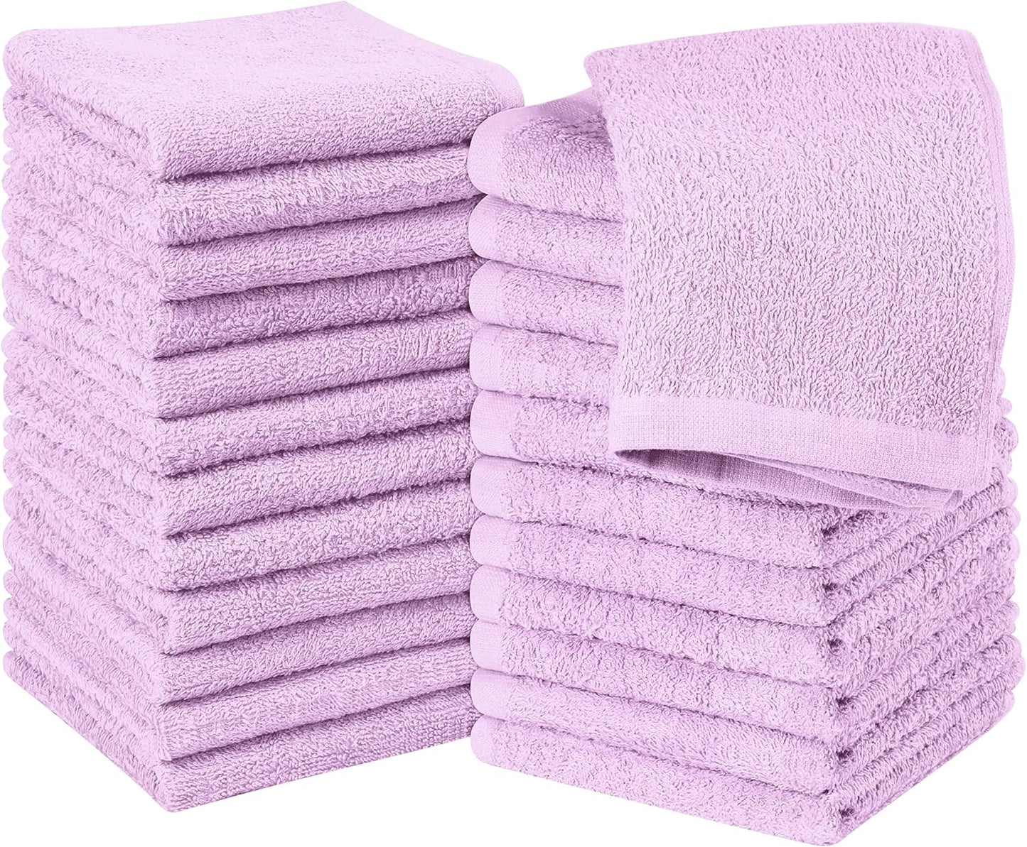 Utopia Towels 12 Pack Cotton Washcloths Set, 100% Ring Spun Cotton, Premium Flannel Face Cloths, Highly Absorbent and Soft Feel Fingertip Towels, Beige
