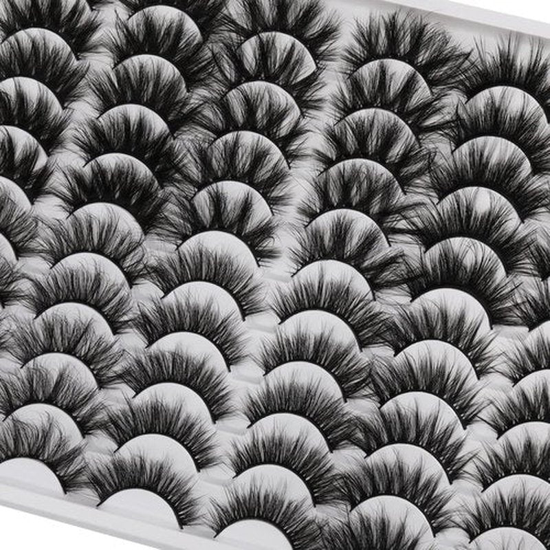 30 Pairs 20MM False Eyelashes ALICE Wholesale 6 Styles Lashes Bulk 6D Fluffy Volume Dramatic Faux Mink Eyelashes Multipack