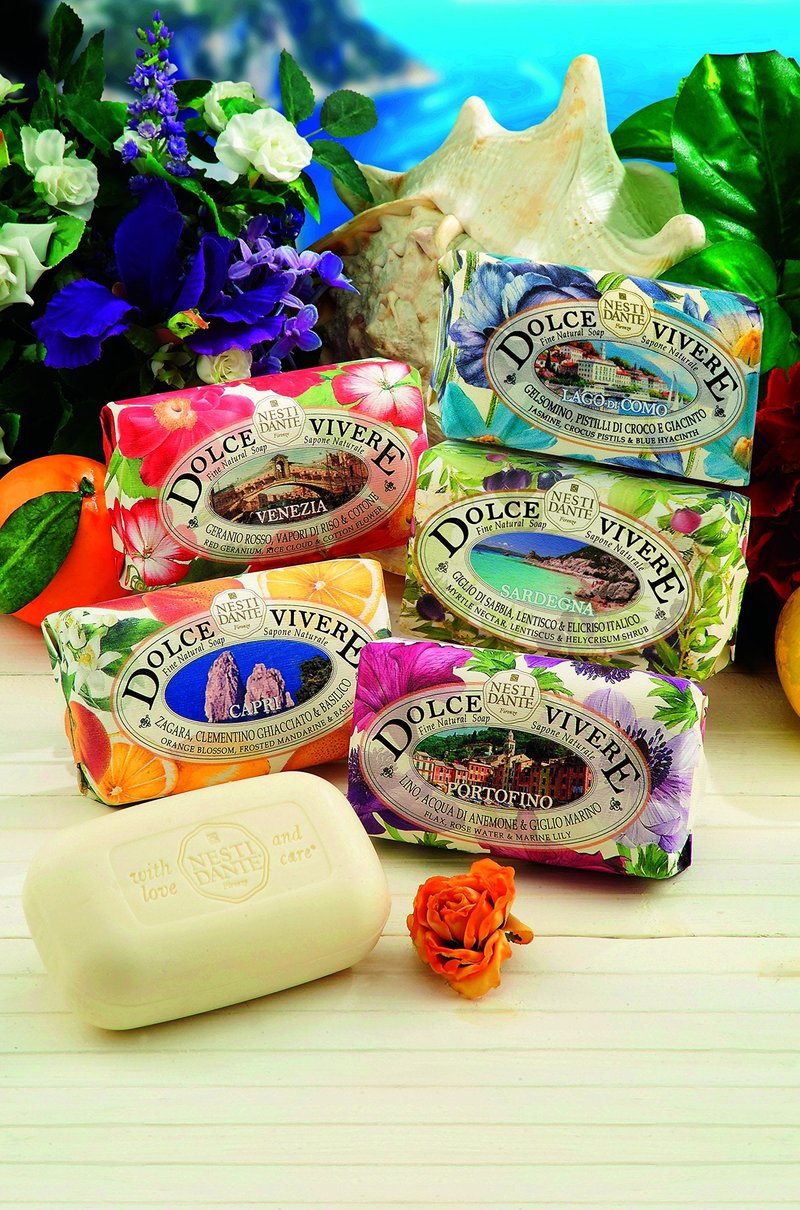Nesti Dante Dolce vivere italian triple-milled bar soap, venezia - red geranium, 250 Grams