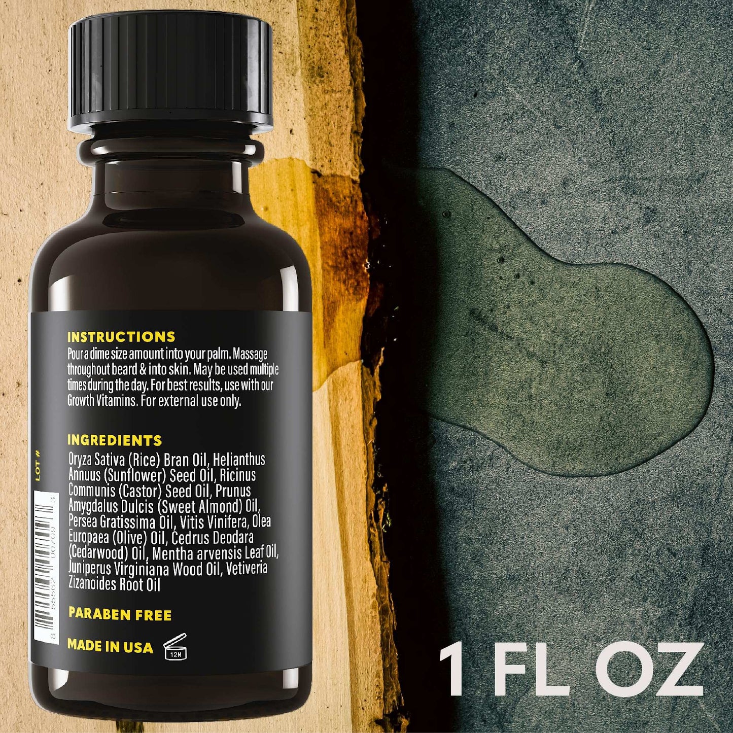 Beard Club - Beard Growth Serum with Natural Castor, Coconut and Avocado to Grow a Thicker, Fuller Beard, Fill in Patches and Stimulate Healthier Facial Hair Growth