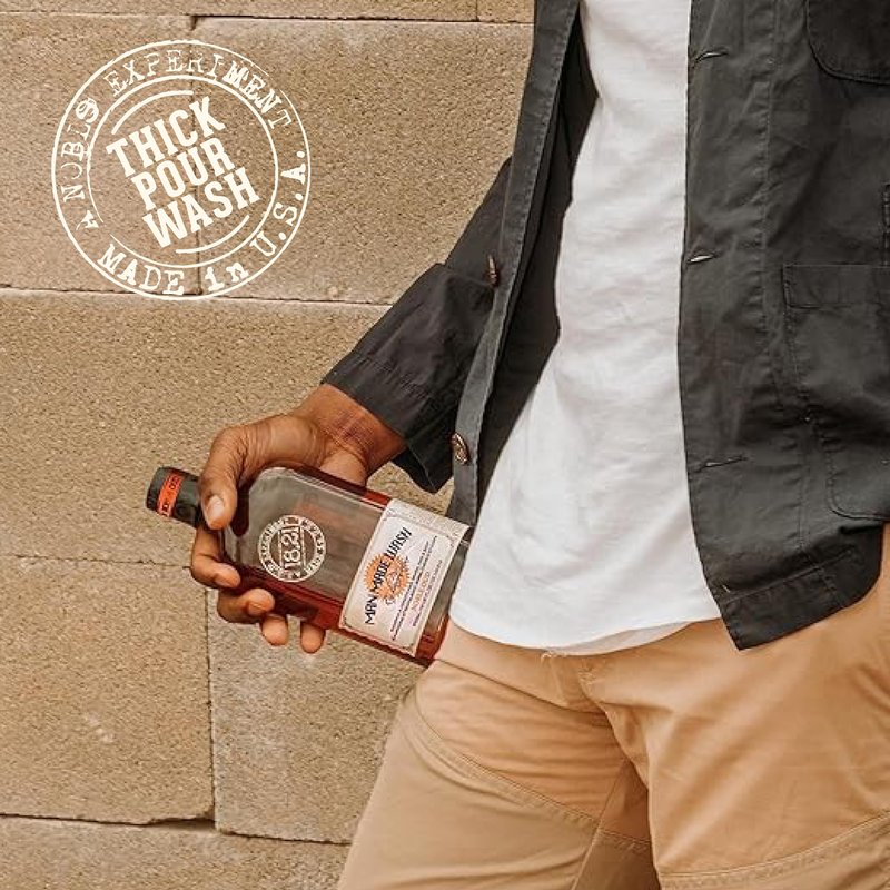 18.21 Man Made Original Noble Oud 3-in-1 Body Wash, Shampoo, & Conditioner for Men, All Hair & Skin Types, Strengthens and Moisturizes in a Manly Aroma, 3.4oz