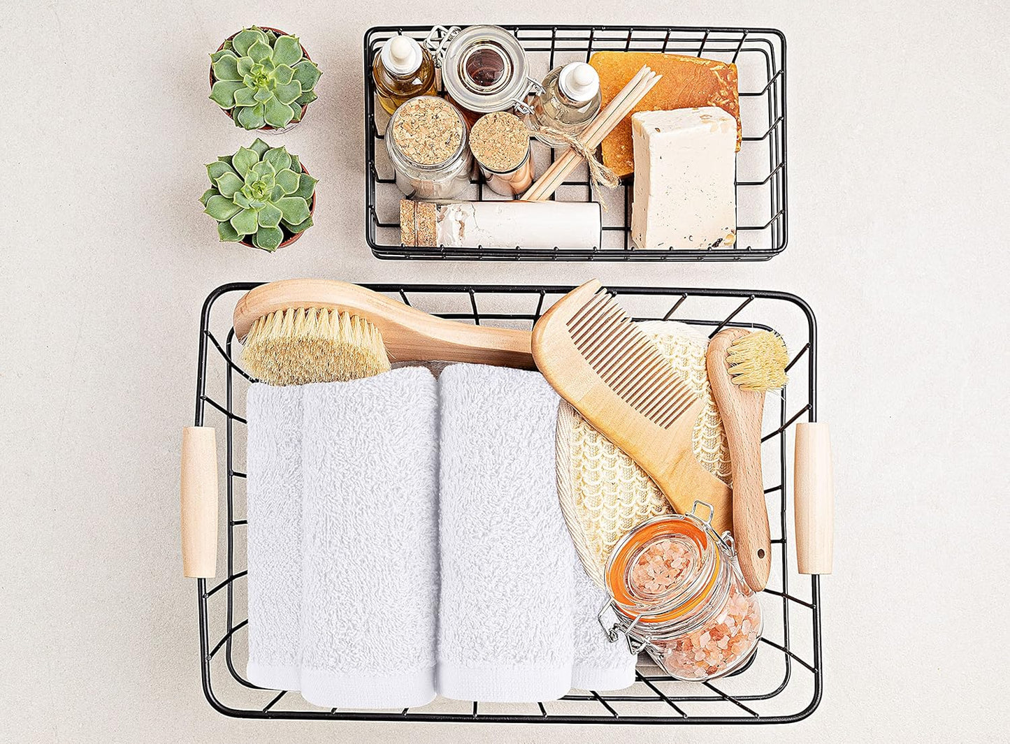 Utopia Towels 12 Pack Cotton Washcloths Set, 100% Ring Spun Cotton, Premium Flannel Face Cloths, Highly Absorbent and Soft Feel Fingertip Towels, Beige