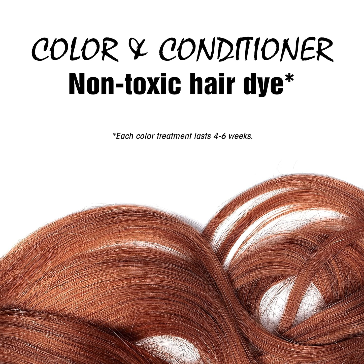 Light Mountain Henna Hair Color & Conditioner – Red Hair Dye, Organic Henna Leaf Powder and Botanicals, Chemical-Free, Semi-Permanent Hair Color + 4 Hair Clips