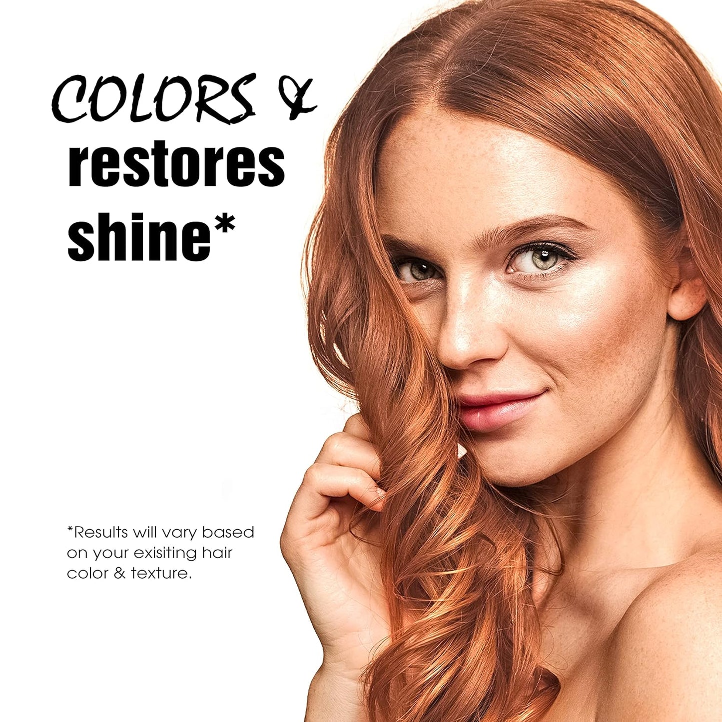 Light Mountain Henna Hair Color & Conditioner – Red Hair Dye, Organic Henna Leaf Powder and Botanicals, Chemical-Free, Semi-Permanent Hair Color + 4 Hair Clips