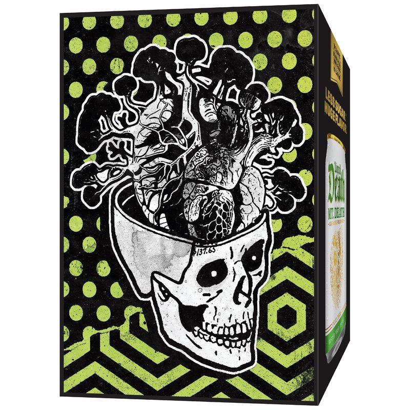 Liquid Death Soda-Flavored Sparkling Water - Mt. Death, Less Sugar*, Huge Flavor, No Caffeine, No Artificial Sweeteners, 12 Fl Oz (Pack of 12)