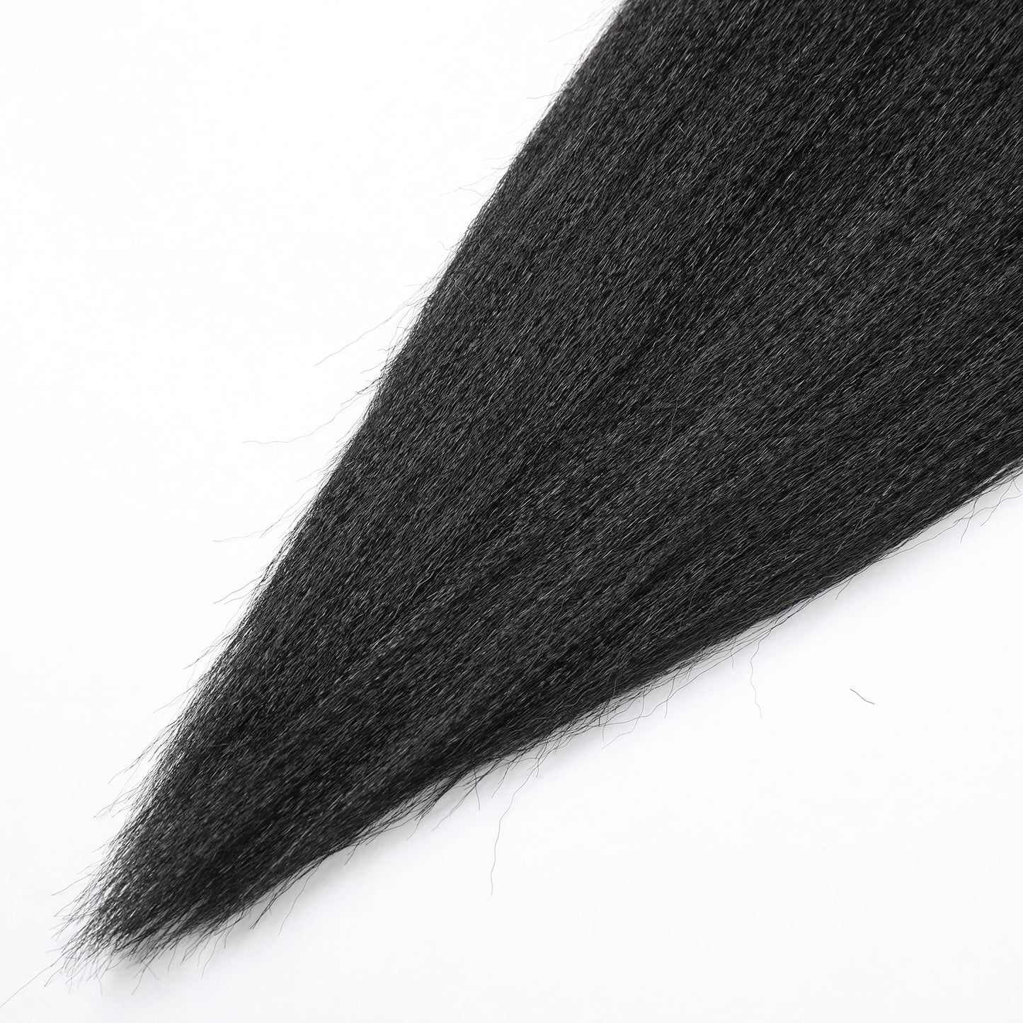 Pre-Stretched Braiding Hair Extensions Black - 18''-8 Packs Synthetic Crochet Braids, Natural Braid Crochet Hair, Hot Water Setting Professional Soft Yaki Texture (18inch,1B)