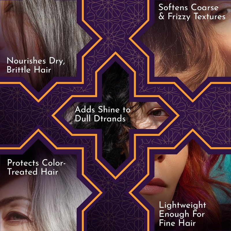 Desert Beauty 2-Pack Argan Oil Hair Oil, 4.2 oz – Moroccan Hair Oil Treatment for Dry Damaged Hair, Leave-In Conditioner, Hydrating & Strengthening, Natural, Cruelty Free