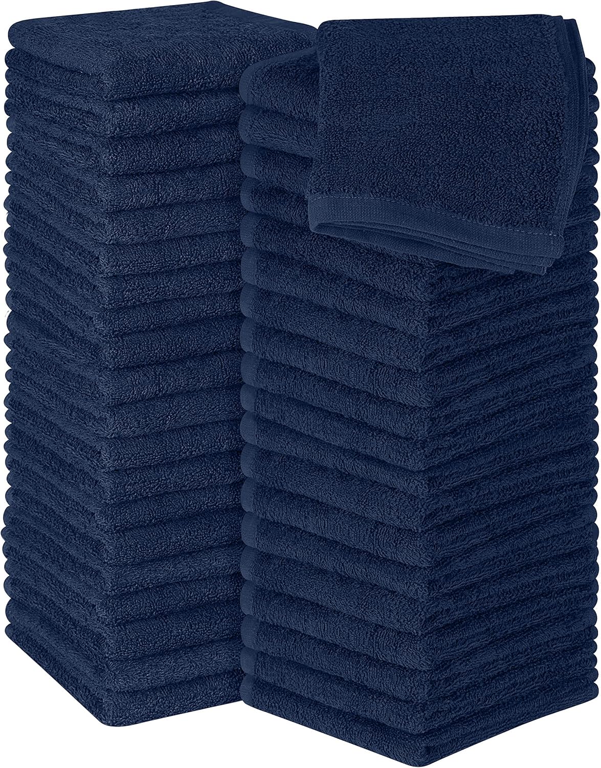 Utopia Towels 12 Pack Cotton Washcloths Set, 100% Ring Spun Cotton, Premium Flannel Face Cloths, Highly Absorbent and Soft Feel Fingertip Towels, Beige