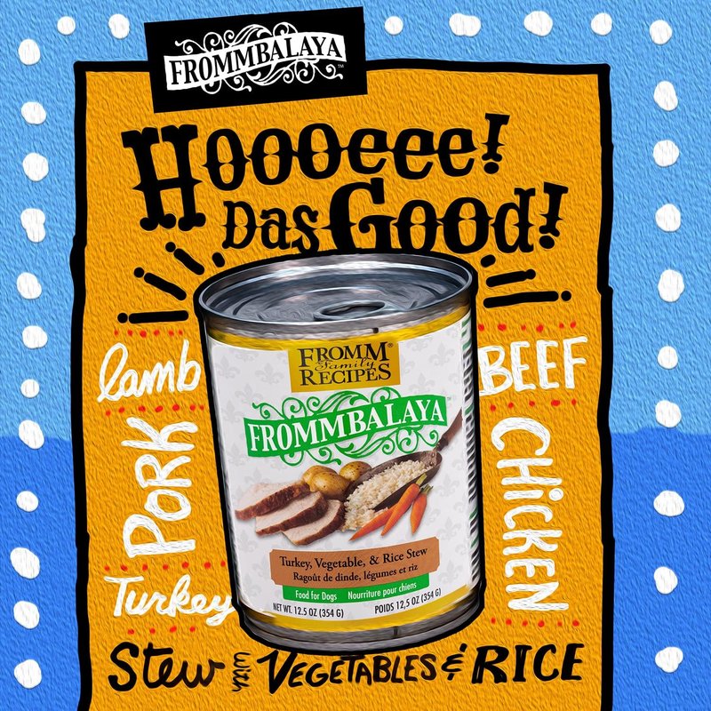 Fromm Frommbalaya Turkey Stew Dog Food - Premium Wet Formula - Case of 12 Cans