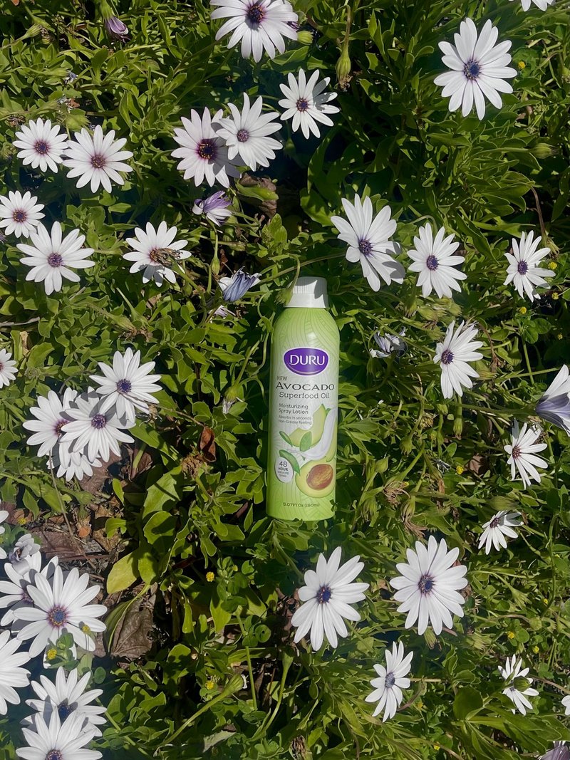 Duru Avocado Moisturizing Spray Lotion - Spray Moisturizer Avocado Oil Lotion 48 Hour Moisture Body Lotion