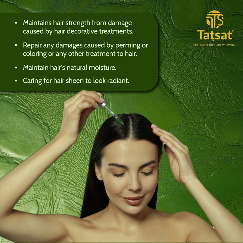 Tatsat Ayurvedic Neelibhringadi Hair Growth Serum- 30ml | Premium Organic Men & Women Hair Serum | Modern Hair Care Needs | Exquisite Hair and Scalp Nourishing Serum | Natural Solution for Hair Growth