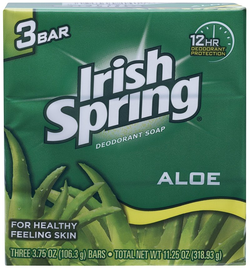 Aloe Deodorant Soap By Irish Spring for Unisex, 11.25 Ounce