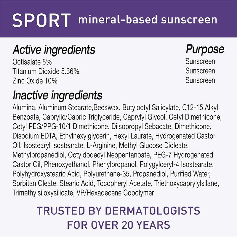 Blue Lizard Sport Sunscreen Lotion - Mineral-Based SPF 50+ for Active Protection - 5 oz