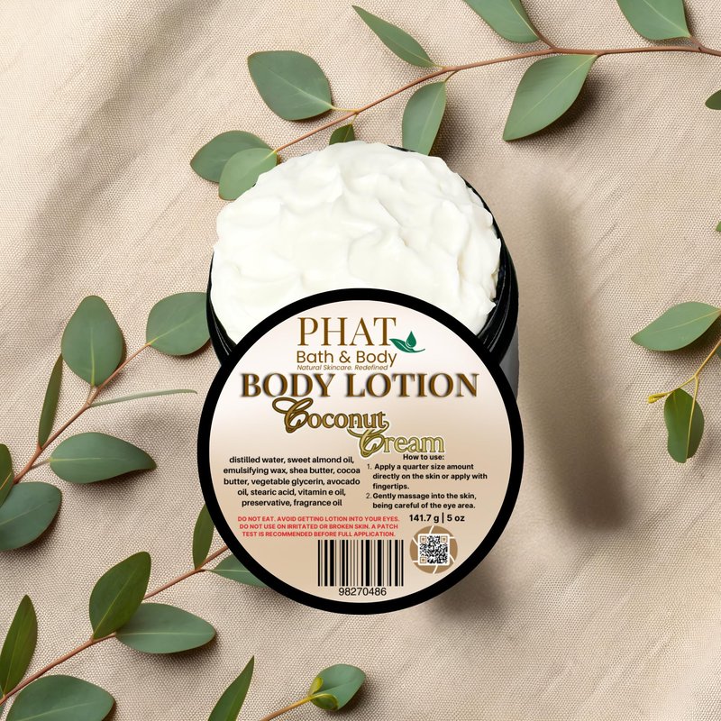 Coconut Cream Moisturizing Body Lotion with Shea & Cocoa Butter | 5 oz