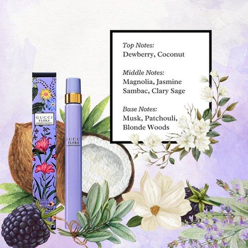 Gucci Gucci Flora Gorgeous Magnolia Eau de Parfum Travel Spray 0.33 oz / 10 ml eau de parfum