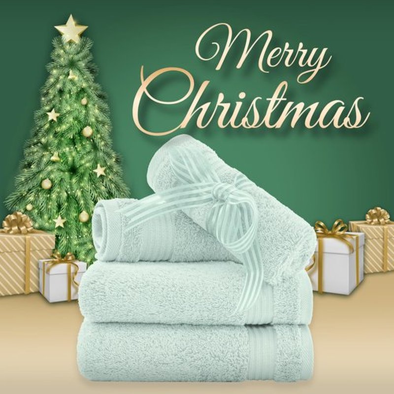 American Veteran Towel, 100% Cotton Turkish Washcloths for Bathroom Essentials 4 Pack, Soft Absorbent Wash Cloths Quick Drying Small Towels Washrags, Mint Green