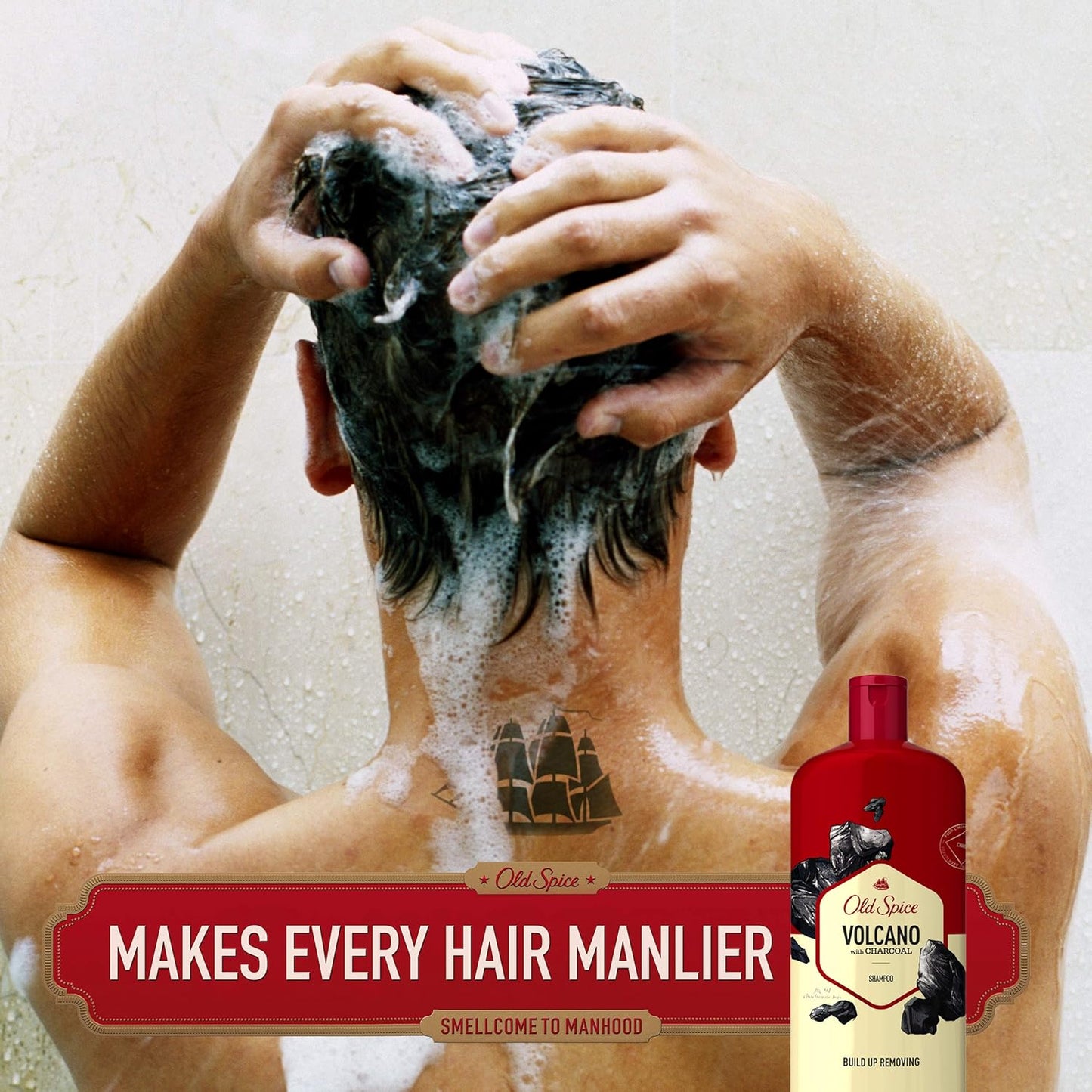 Old Spice Charcoal Shampoo for Men, 21.9 Oz Each, Twin Pack