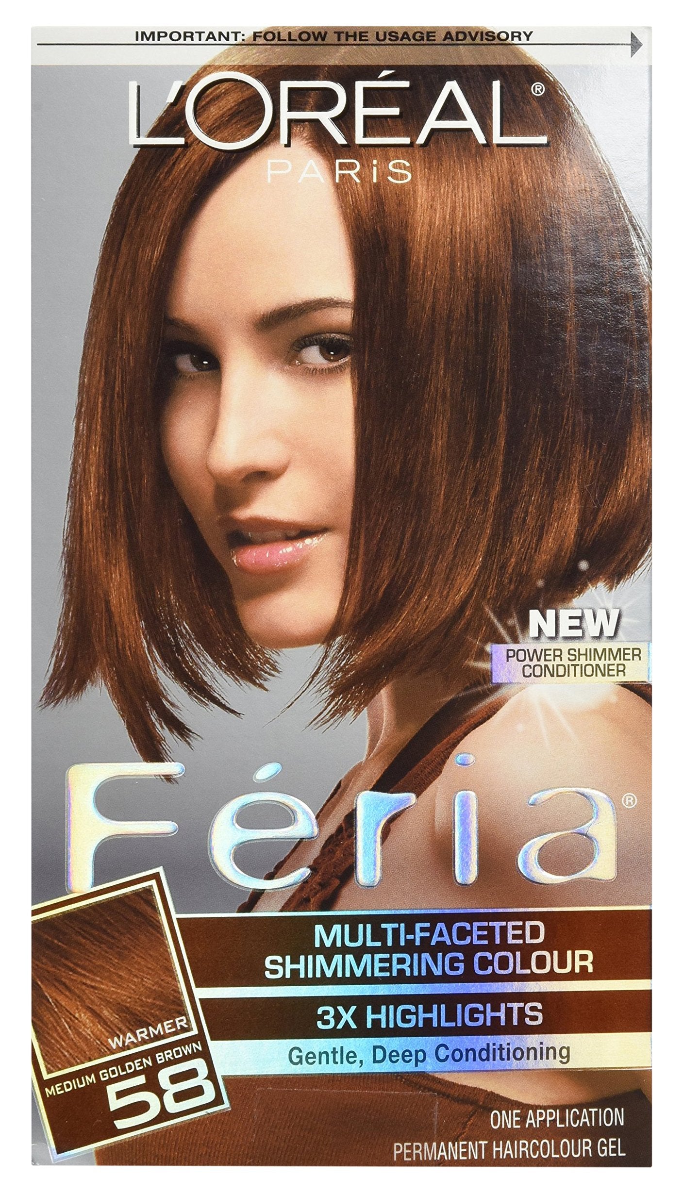 L'Oreal Feria Haircolor, Bronze Shimmer 58 1 ea