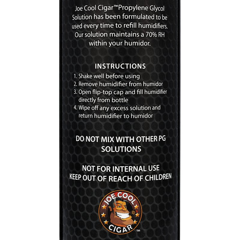 Joe Cool Cigar Propylene Glycol Humidor Solution for Cigar Humidifiers (16 oz Bottle)
