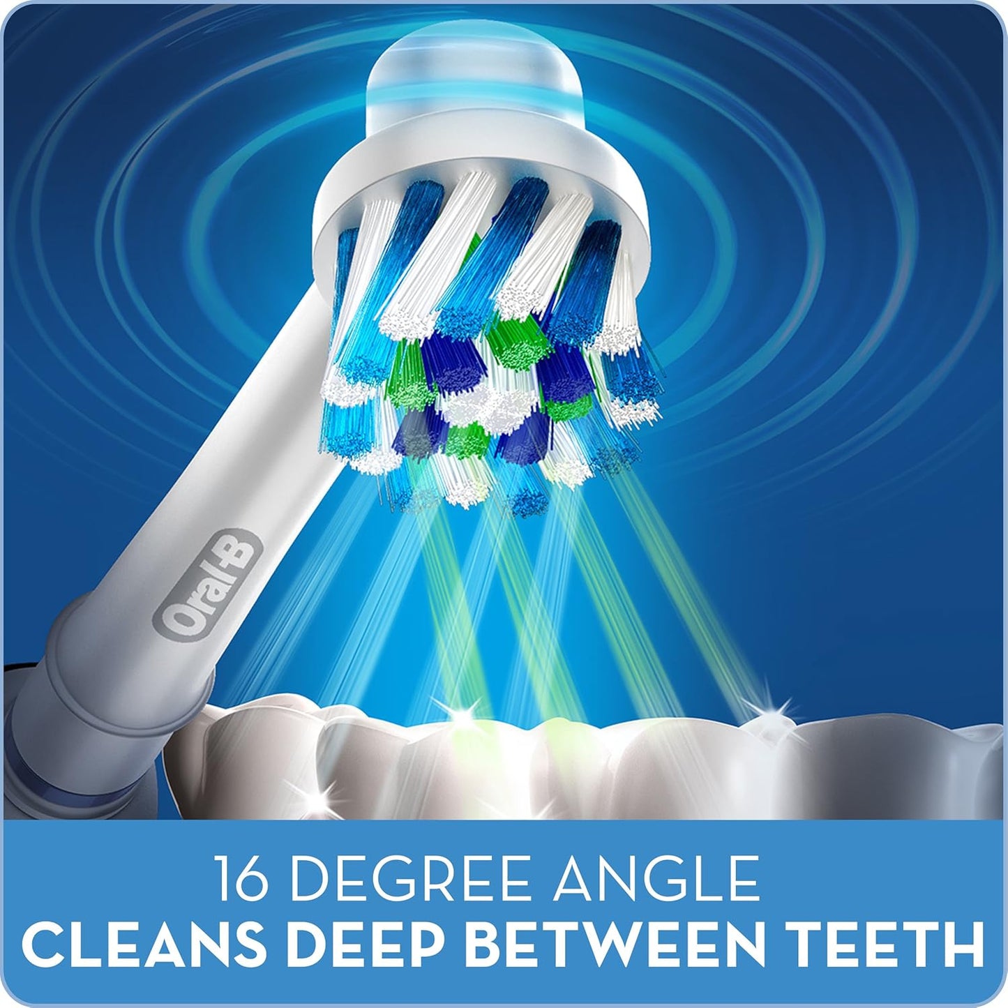 ORAL B Pro Cross Action Electric Toothbrush Replacement Brush Heads Refill, 6 Count
