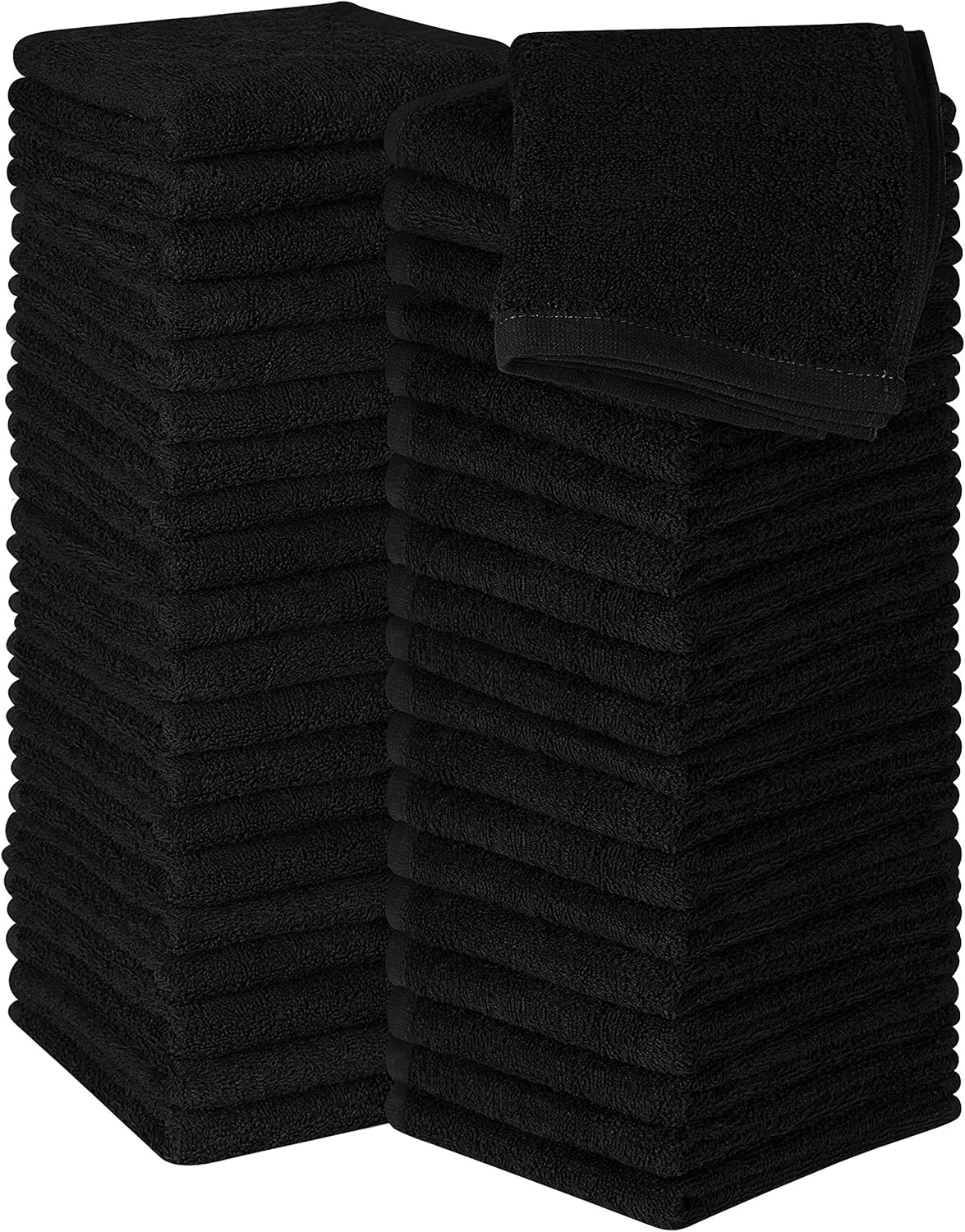 Utopia Towels 12 Pack Cotton Washcloths Set, 100% Ring Spun Cotton, Premium Flannel Face Cloths, Highly Absorbent and Soft Feel Fingertip Towels, Beige