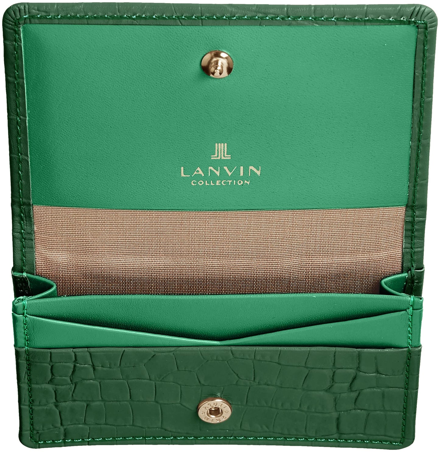Lanvin Collection 65-6716 La Mail Purse Business Card Holder, Women's, Green