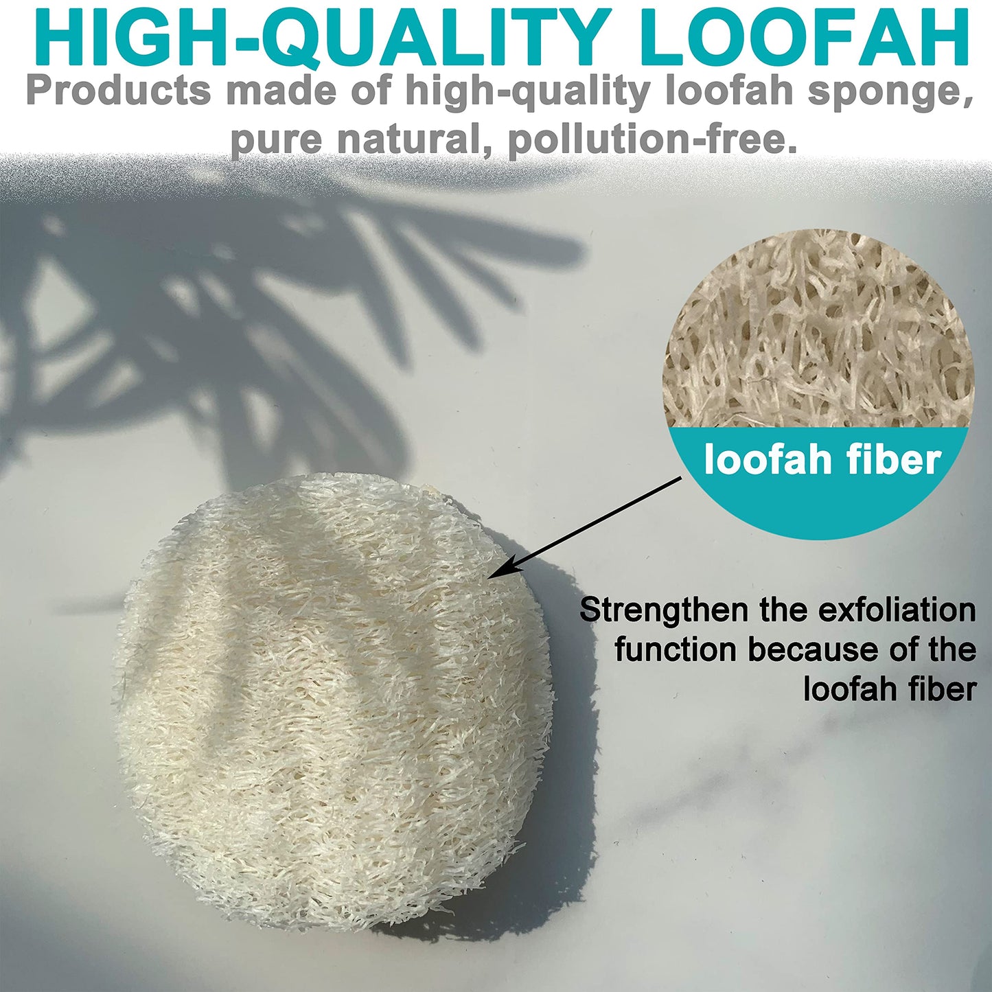 36 pcs/set Natural Exfoliating Face Pad Loofah Sponge Facial Brush - Makeup remover - Shower Scrubber - Remove Dead Skin - Body Bath Spa For Men & Women - Renewable Resource - Pack of 36