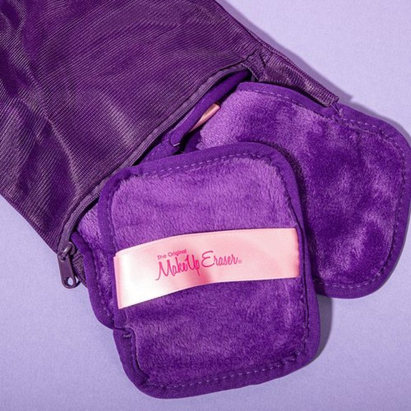 The Original MakeUp Eraser, 7-Day Set, Erase All Makeup With Just Water, Including Waterproof Mascara, Eyeliner, Foundation, Lipstick, Sunscreen, and More! Queen Purple, 7ct.
