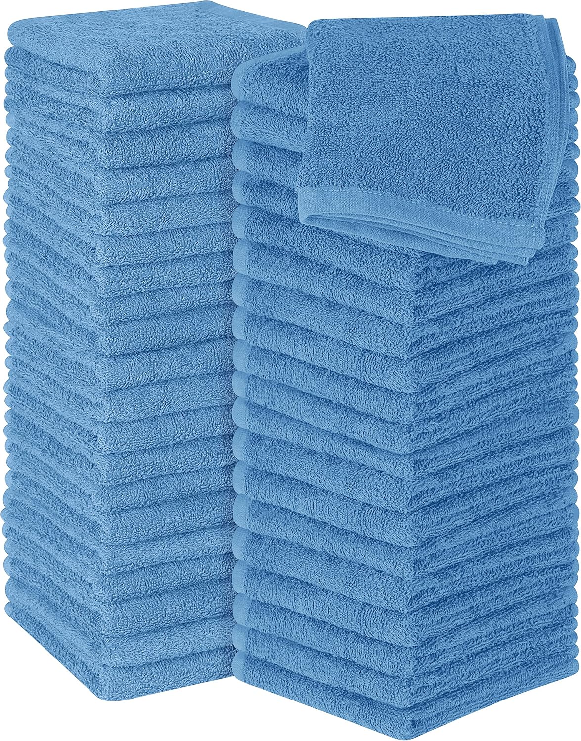 Utopia Towels 12 Pack Cotton Washcloths Set, 100% Ring Spun Cotton, Premium Flannel Face Cloths, Highly Absorbent and Soft Feel Fingertip Towels, Beige