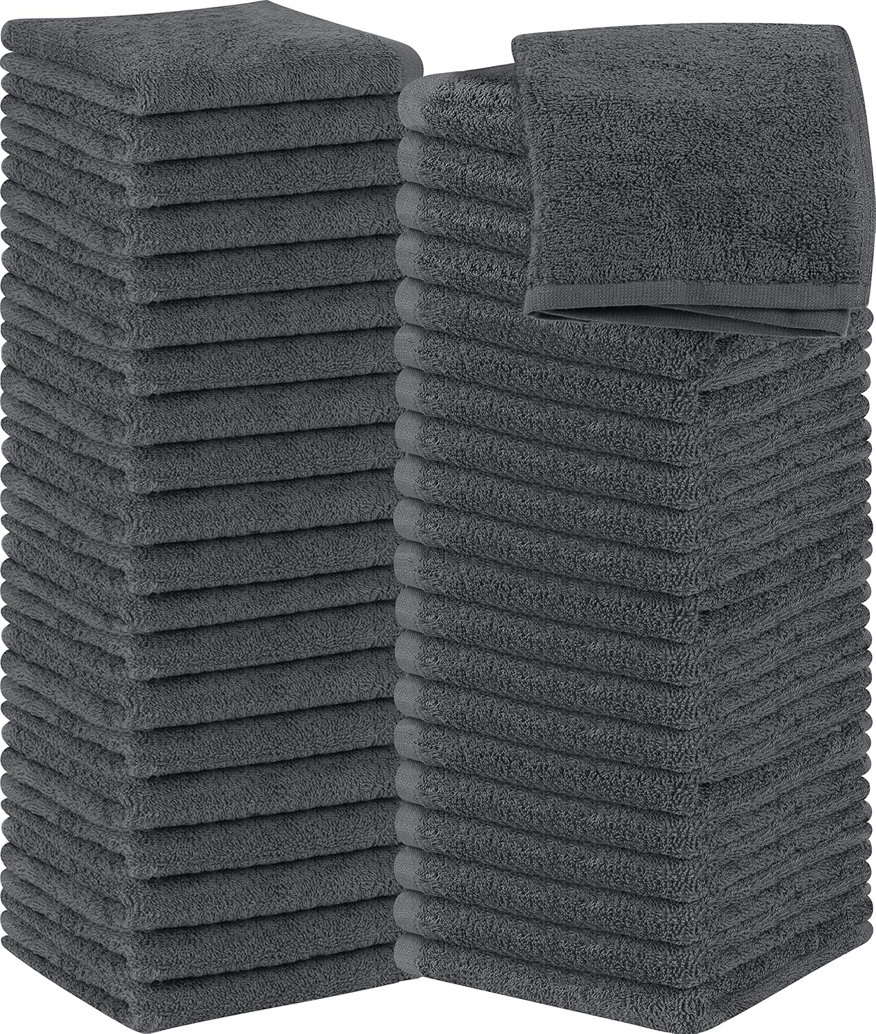 Utopia Towels 12 Pack Cotton Washcloths Set, 100% Ring Spun Cotton, Premium Flannel Face Cloths, Highly Absorbent and Soft Feel Fingertip Towels, Beige