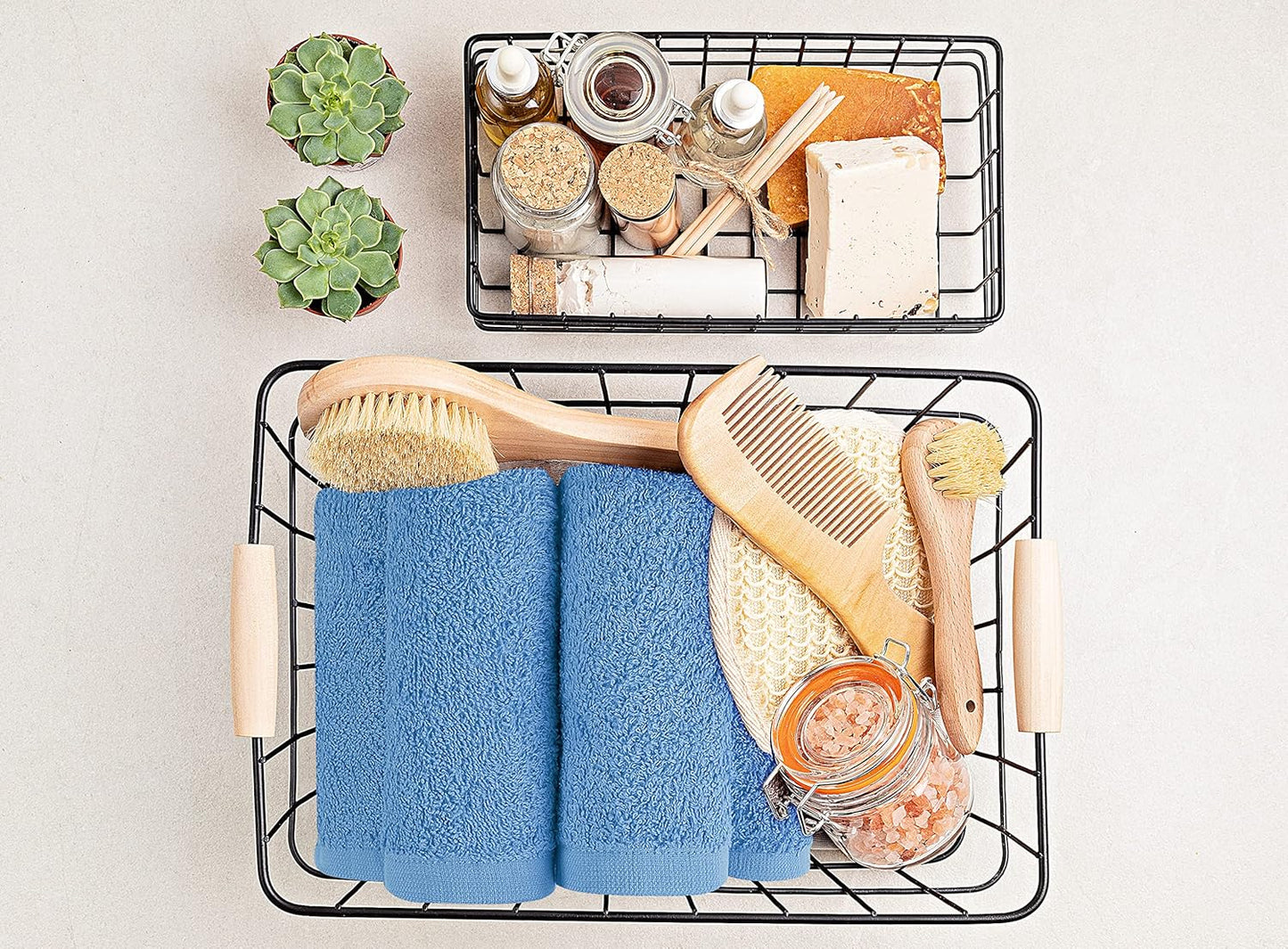 Utopia Towels 12 Pack Cotton Washcloths Set, 100% Ring Spun Cotton, Premium Flannel Face Cloths, Highly Absorbent and Soft Feel Fingertip Towels, Beige