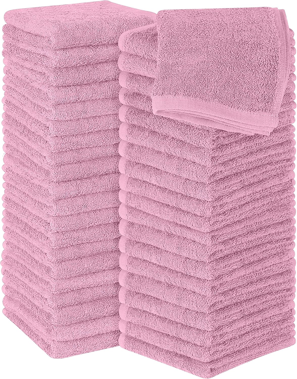 Utopia Towels 12 Pack Cotton Washcloths Set, 100% Ring Spun Cotton, Premium Flannel Face Cloths, Highly Absorbent and Soft Feel Fingertip Towels, Beige
