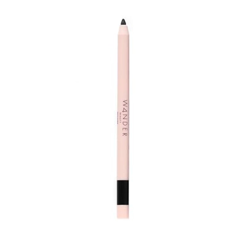 Wander Beauty Skyliner Automatic Gel Eyeliner (Jet Black) - Smudge-Proof Retractable Gel Liner - Precise Application With Built-In Eye Pencil Sharpener - Intense Pigment Gel Eyeliner - 0.01 fl oz