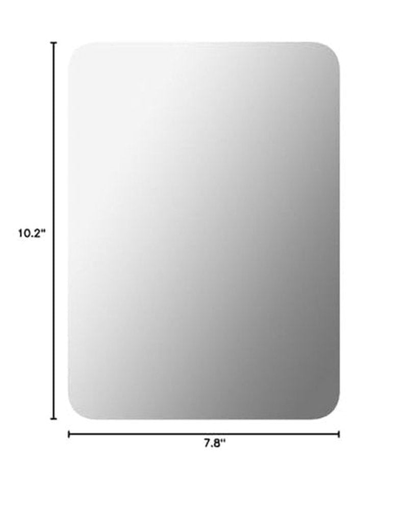 EUAIAJ Fogless Shower Mirror, Large(10.2x7.8in) & Includes 2 Adhesive Hooks, Easy Install & Unbreakable & Super Thick, Fog Free (No Fog) Shower Mirror for Shaving