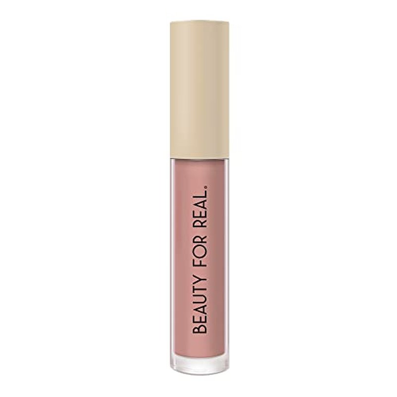 Beauty For Real Be Seen Weightless Liquid Lipstick, Exposure - Neutral Beige Nude - Matte, Full-Coverage, Longwear Color - Non-Drying Formula with Jojoba & Avocado Oils - Cruelty Free
