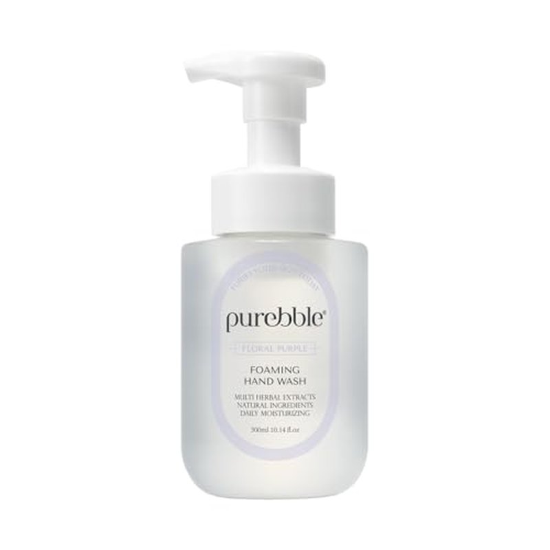 PUREBBLE Citrus Yellow Foaming Hand Wash with Hyaluronic Acid, Lemon Scent | Gentle, Hydrating Formula | For Kitchen and Bathroom | Cruelty Free, Sulfate Free | 2 Pack