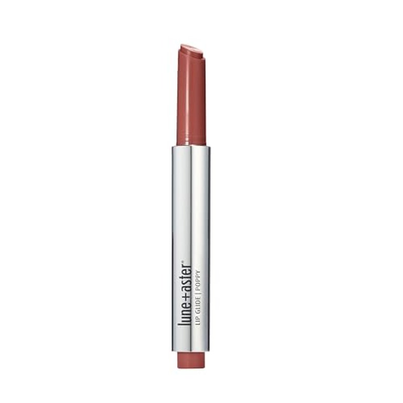 LUNE + ASTER Lip Glide | Glossy, Dewy Lightweight, Balmy-Gel Lipstick - Poppy