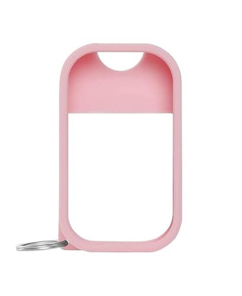 Touchland Mist Case for Power Mist and Glow Mist (1FL OZ), Protective and Stylish Hand Sanitizer Spray Accessory, Silicone Case with Keyring, Bubblegum Pink