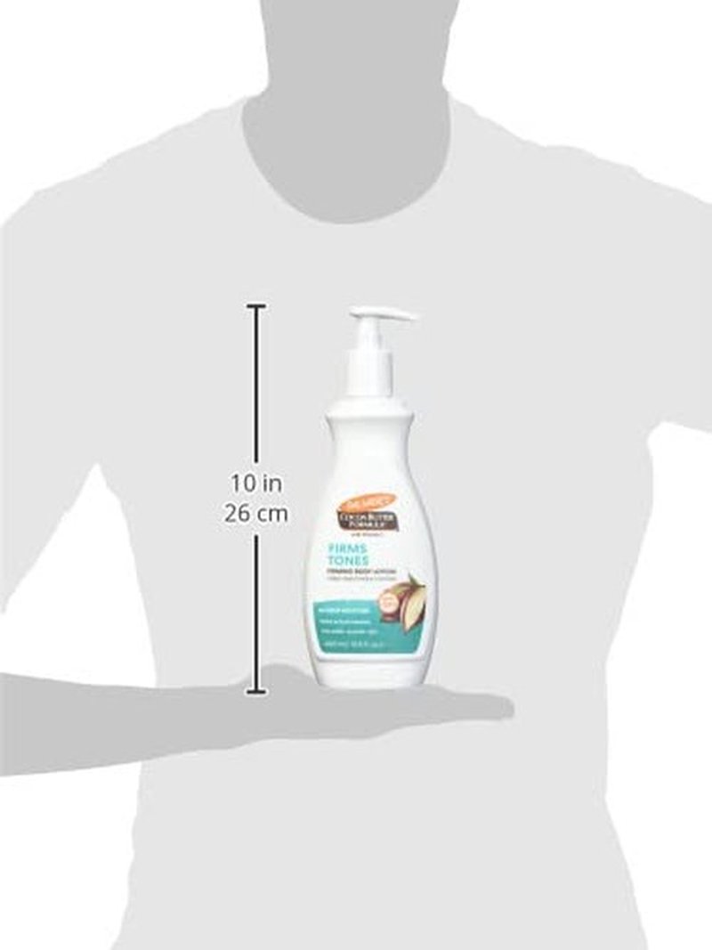 Palmer's Cocoa Butter Formula Skin Firming Body Lotion, Toning & Tightening Cream with Q10, Collagen & Elastin, Pump Bottle, 13.5 Oz. (Pack of 2)