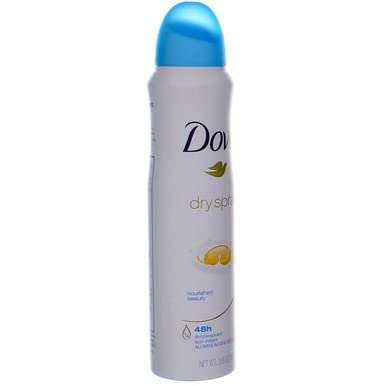 Dove Dry Spray Antiperspirant, Nourished Beauty 3.80 oz (Pack of 3)