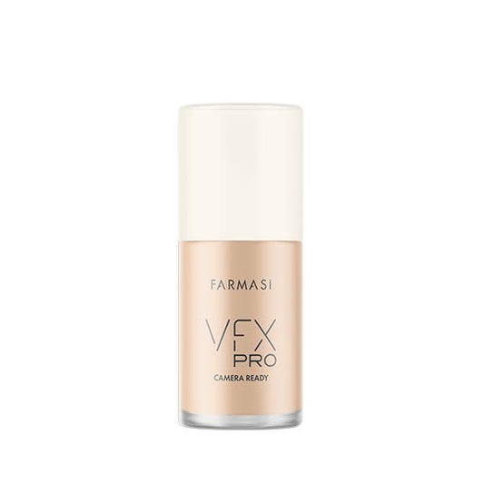 FARMASi Vfx Pro Foundation, Full Coverage Liquid Cream, Lightweight Long Lasting Coverage, Breathable Skin Moisturizer with Color True Matte Blending, Face Makeup, 1 fl. oz / 30 ml - NATURAL BEIGE N12