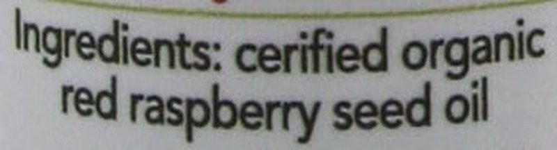 Berry Beautiful Certified Organic Red Raspberry Seed Oil - Cold-pressed from US grown raspberries (1 fl oz)