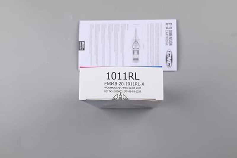 Tattoo Cartridge Needles 20Pcs #12(3RS) Standard 0.35mm Round Shader M-Taper Disposable Cartridges with Membrane EN04C-20-1203RS-M